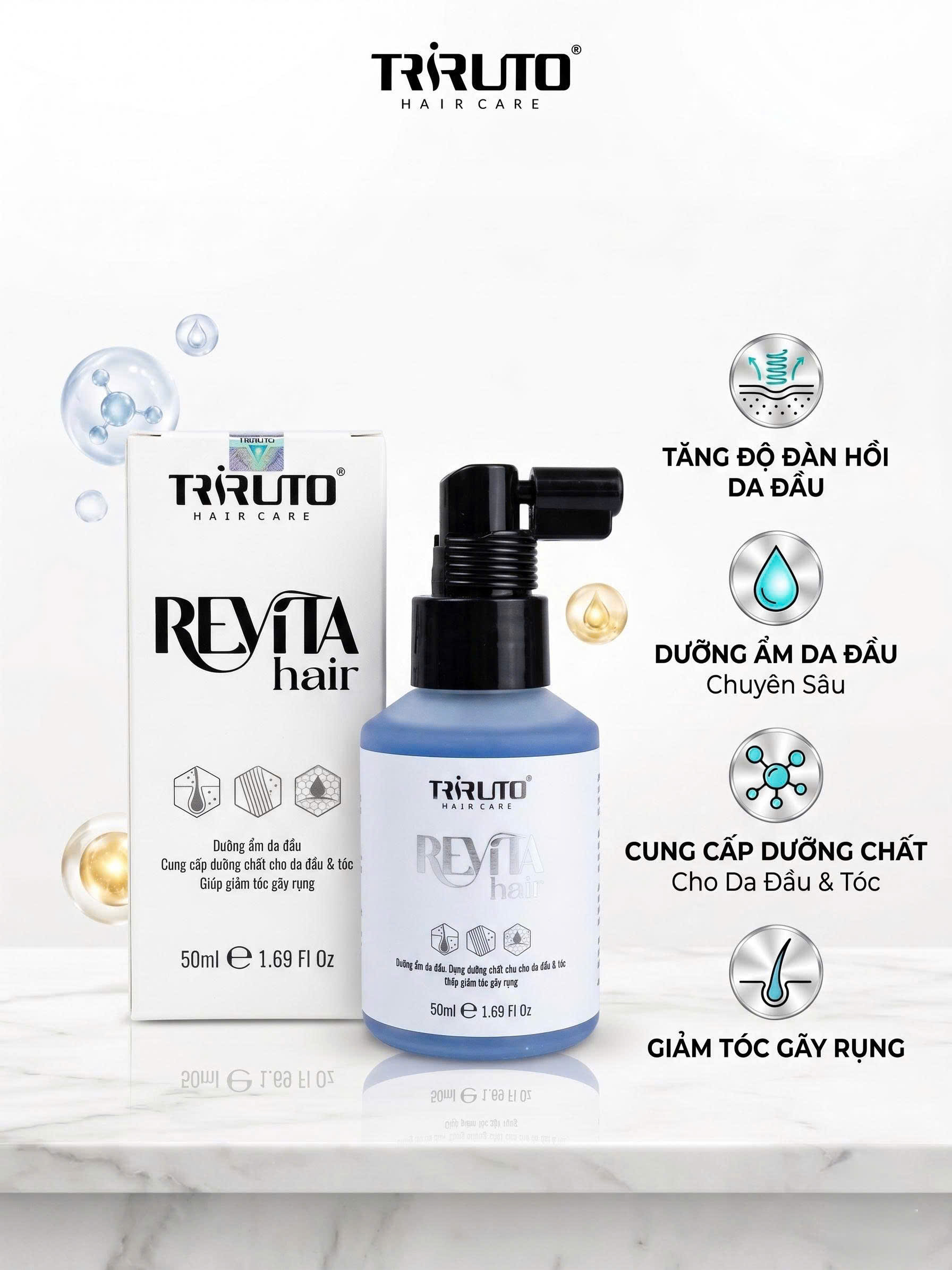 Dầu Massage Cho Da Đầu Revita Hair 50ml - Triruto Hair Care