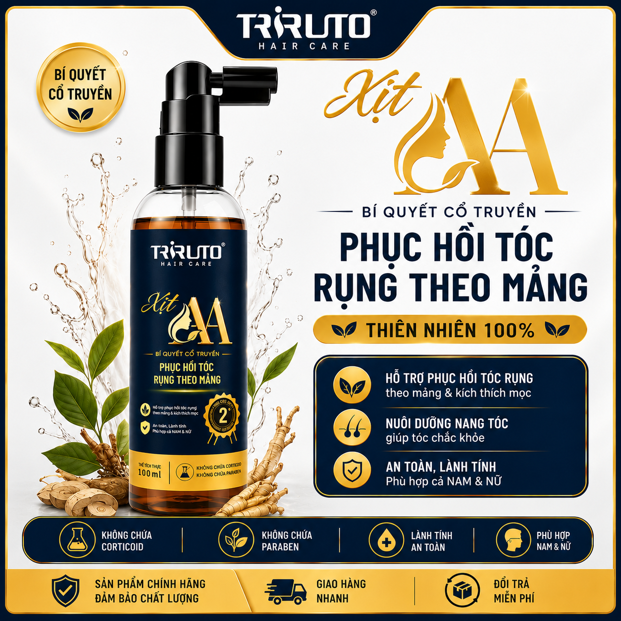 Xịt AA số 2 - TRIRUTO HAIR CARE